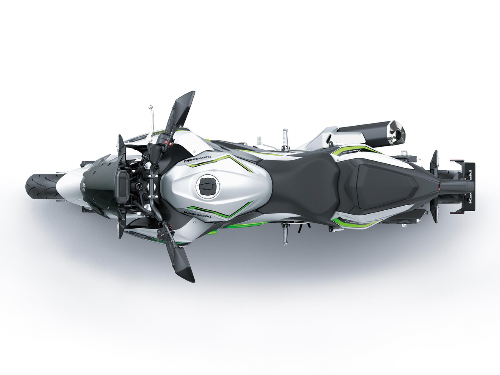 Мотоцикл KAWASAKI Z7 Hybrid (Metallic Bright Silver / Metallic Matte Lime Green / Ebony) 2025